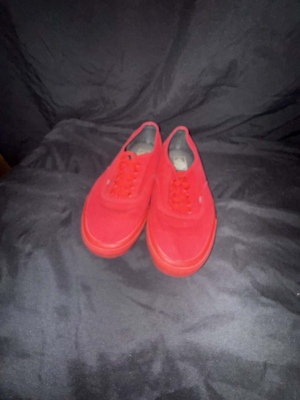 Vans Authentic Red Canvas Skate Shoes Men's 11
